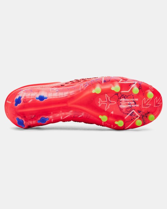 Women's UA Magnetico Elite 3 FG Soccer Cleats in Red image number 4